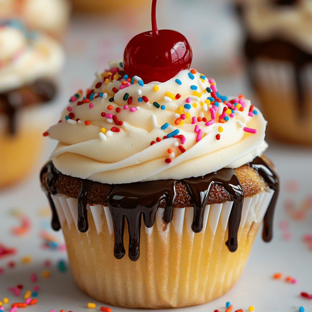 Ice Cream Sundae Cupcakes