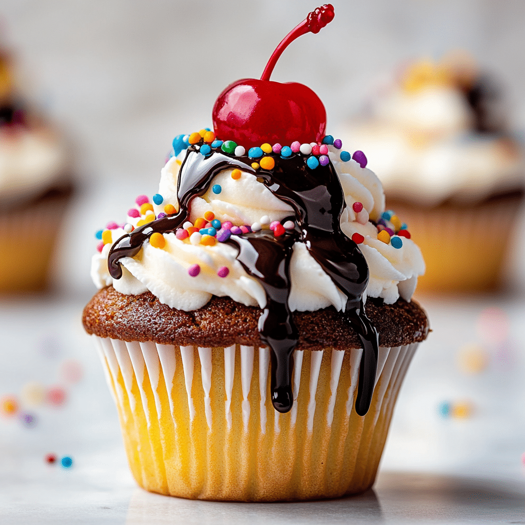 Ice Cream Sundae Cupcakes