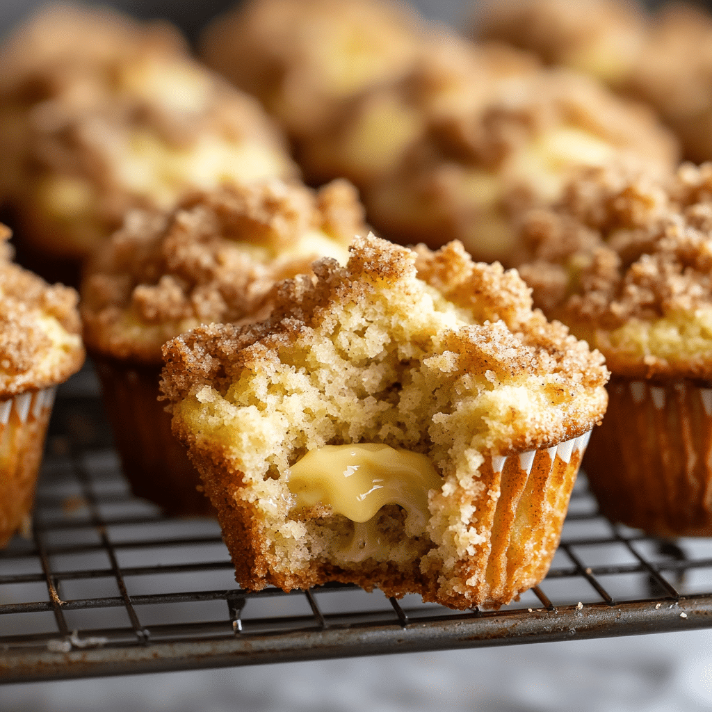 Coffee Cake Greek Yogurt Muffins