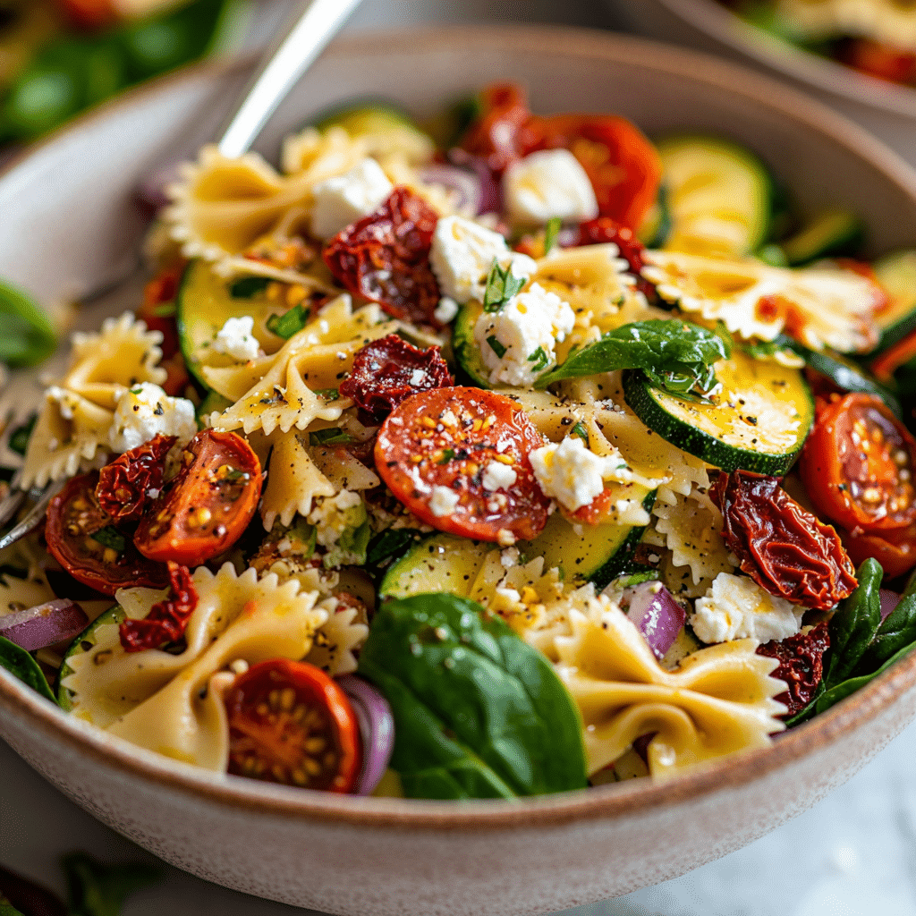 Healthy Tuscan Pasta Salad