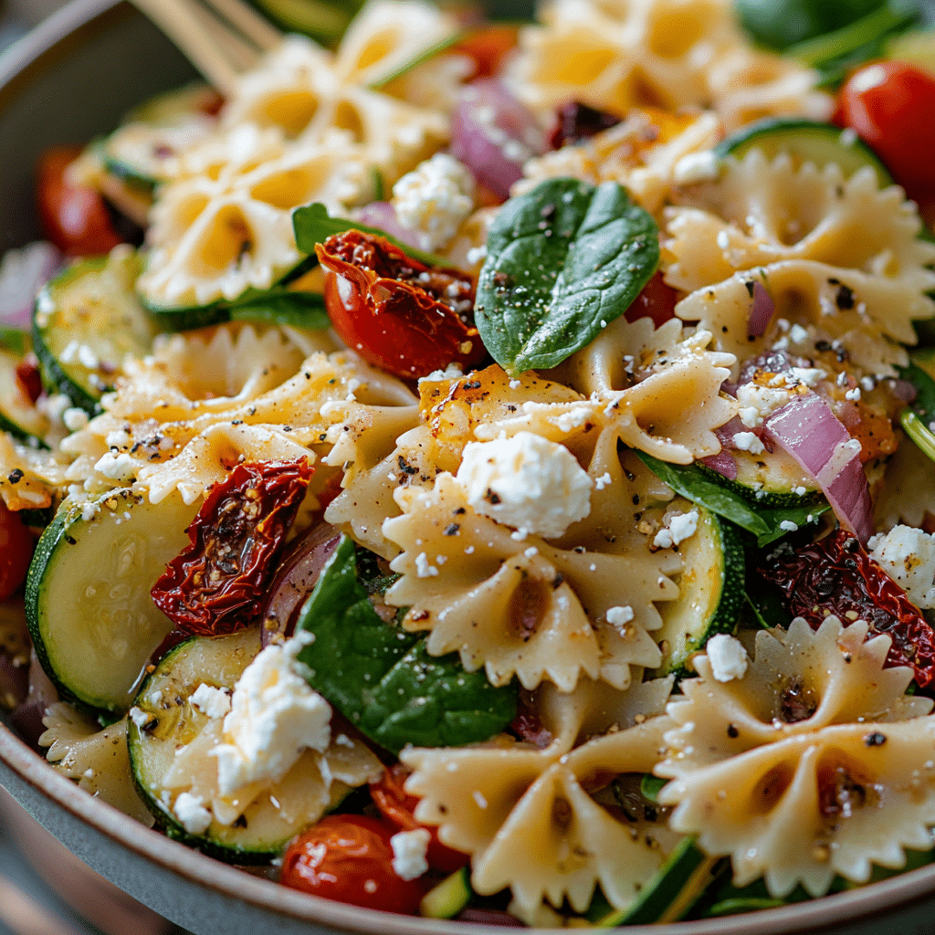 Healthy Tuscan Pasta Salad