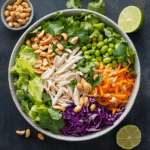 Thai Chicken Salad With Peanut Dressing