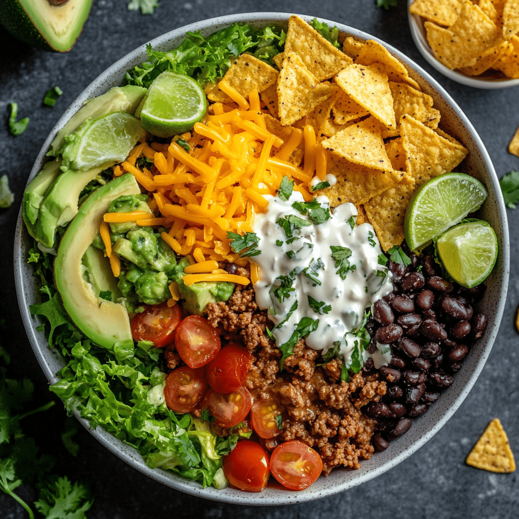 25 Minute Easy Taco Salad Recipe