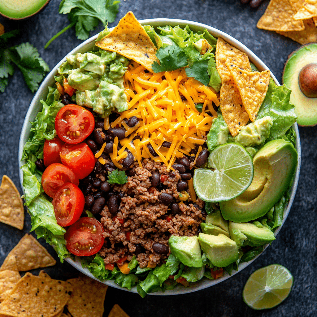 25 Minute Easy Taco Salad Recipe