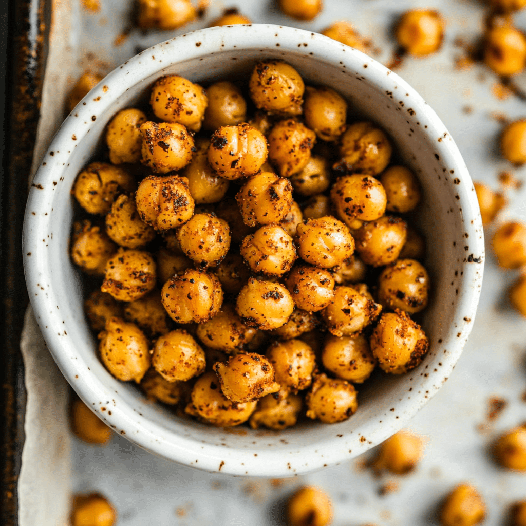 Easy Roasted Crispy Chickpeas