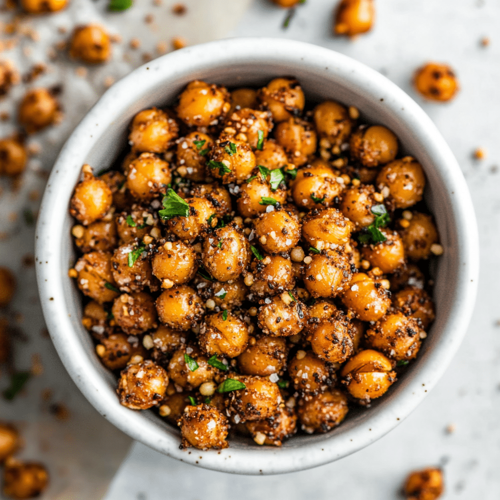 Easy Roasted Crispy Chickpeas