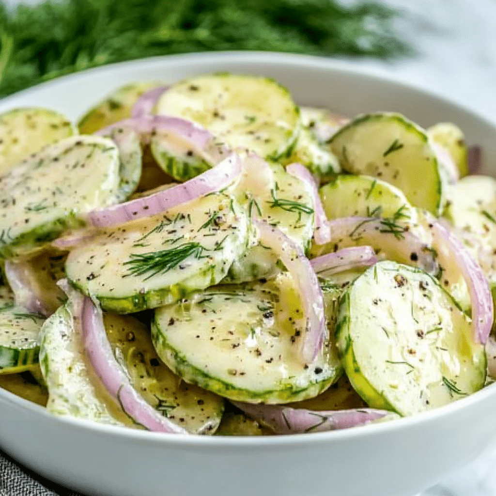 Creamy Cucumber Salad