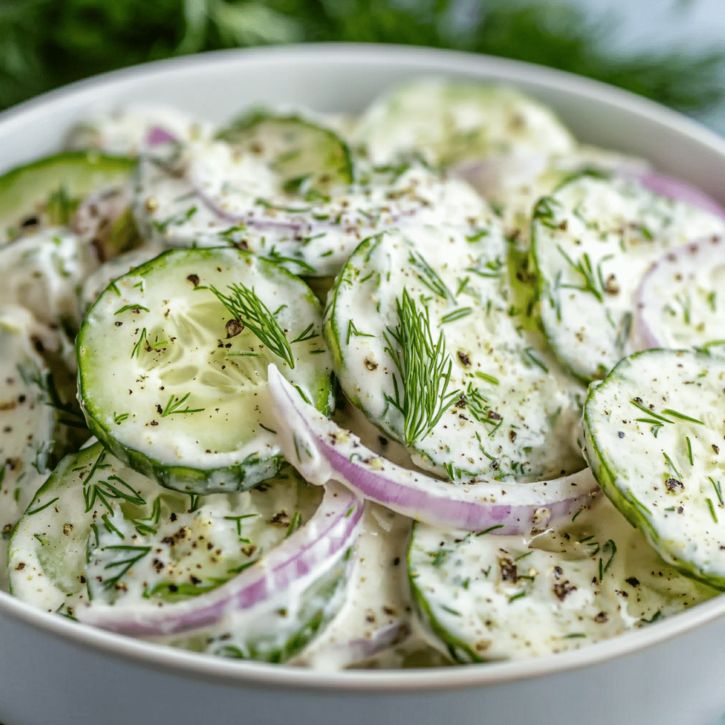 Creamy Cucumber Salad