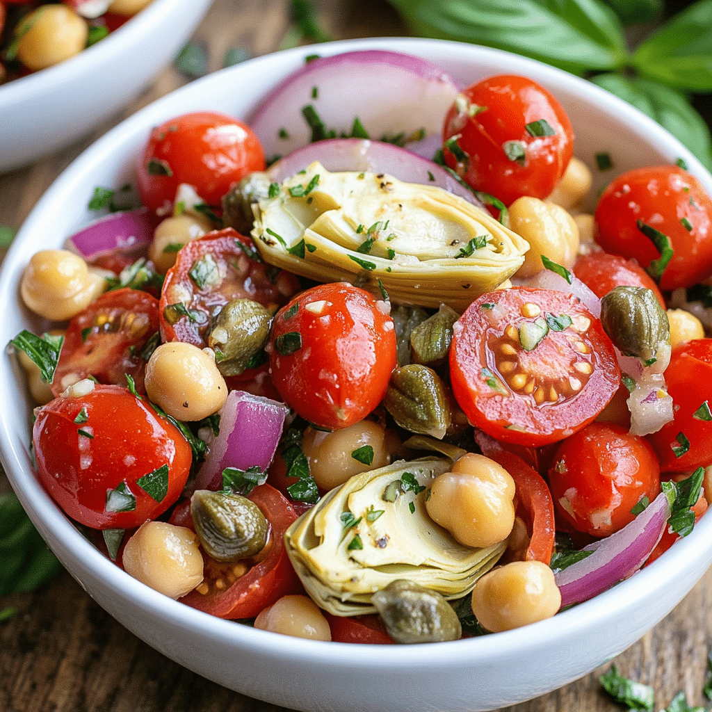 Tuscan Artichoke Tomato Salad