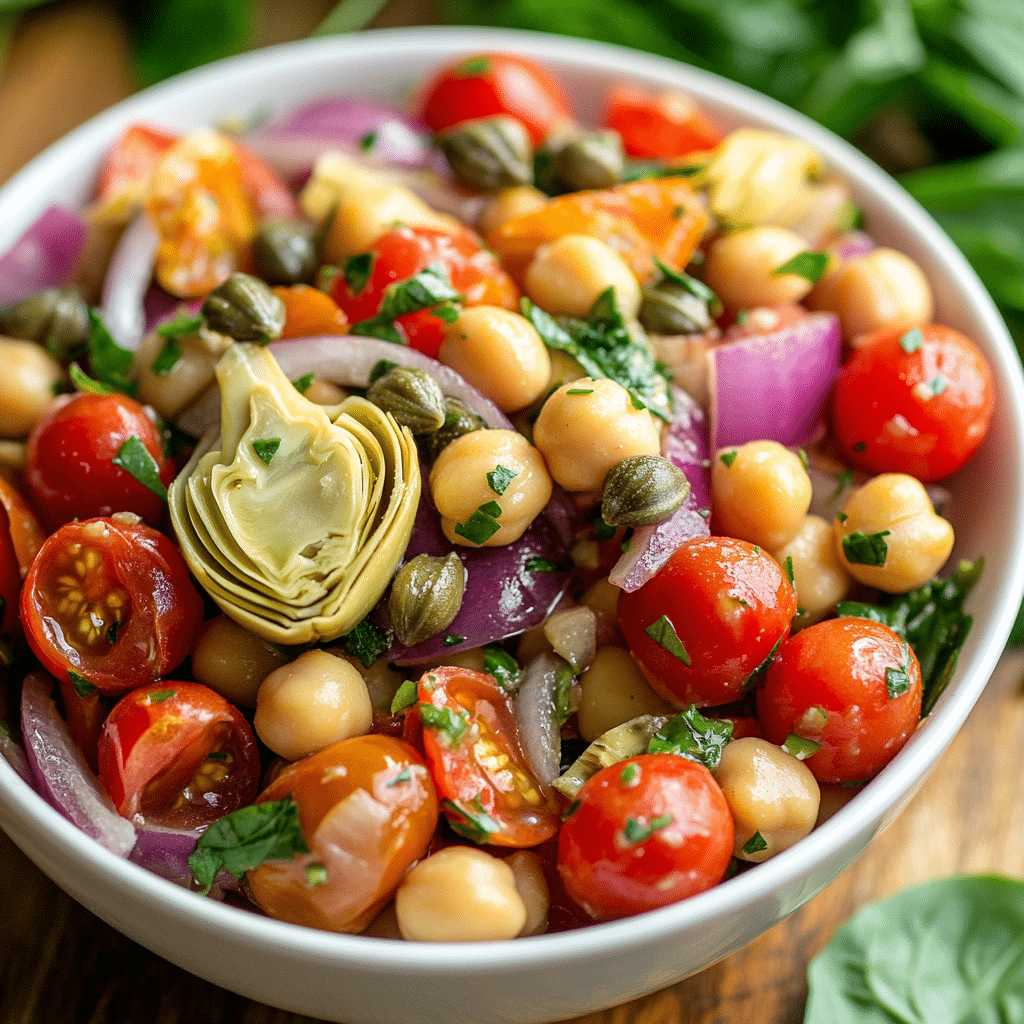 Tuscan Artichoke Tomato Salad