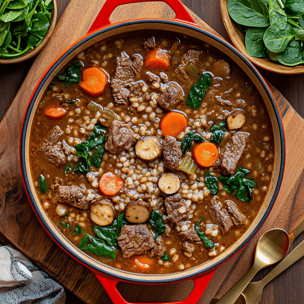 Hearty Beef & Barley Soup