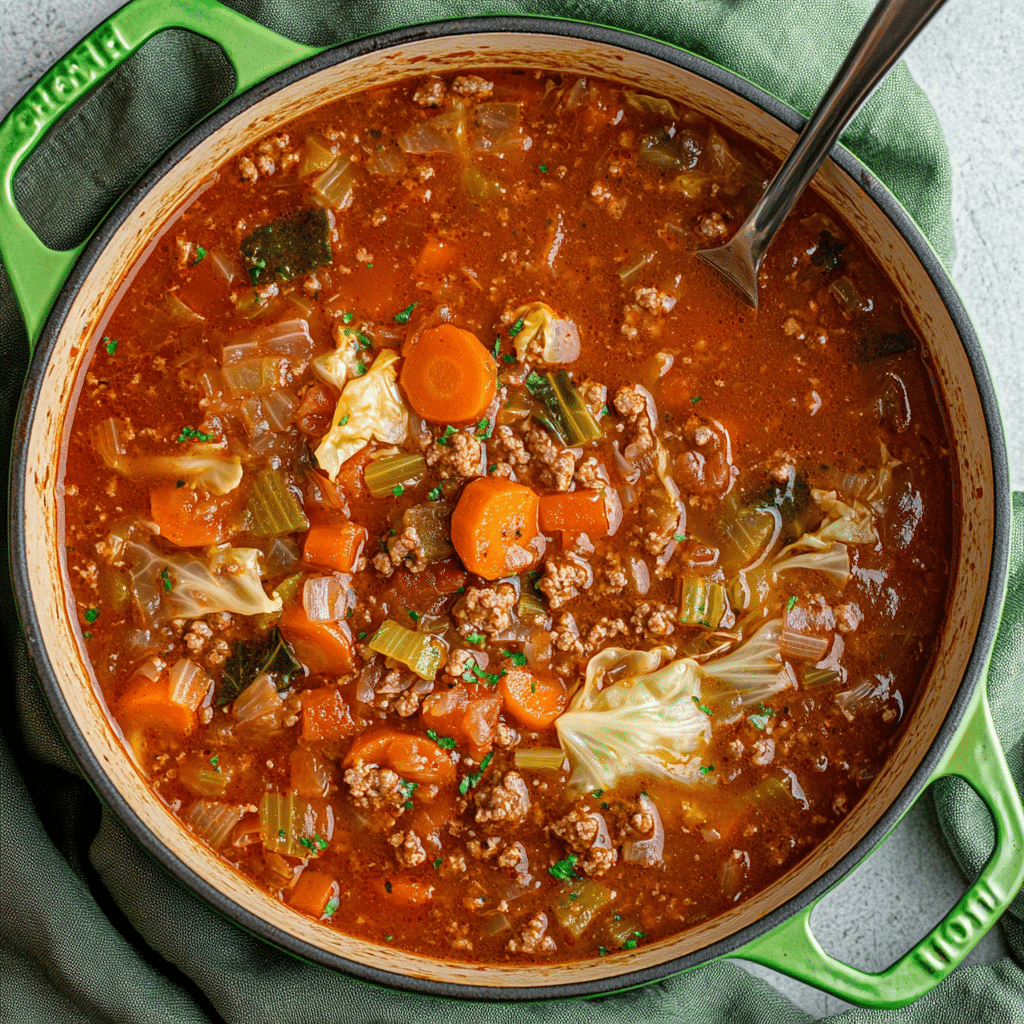 Italian Sausage and Cabbage Soup