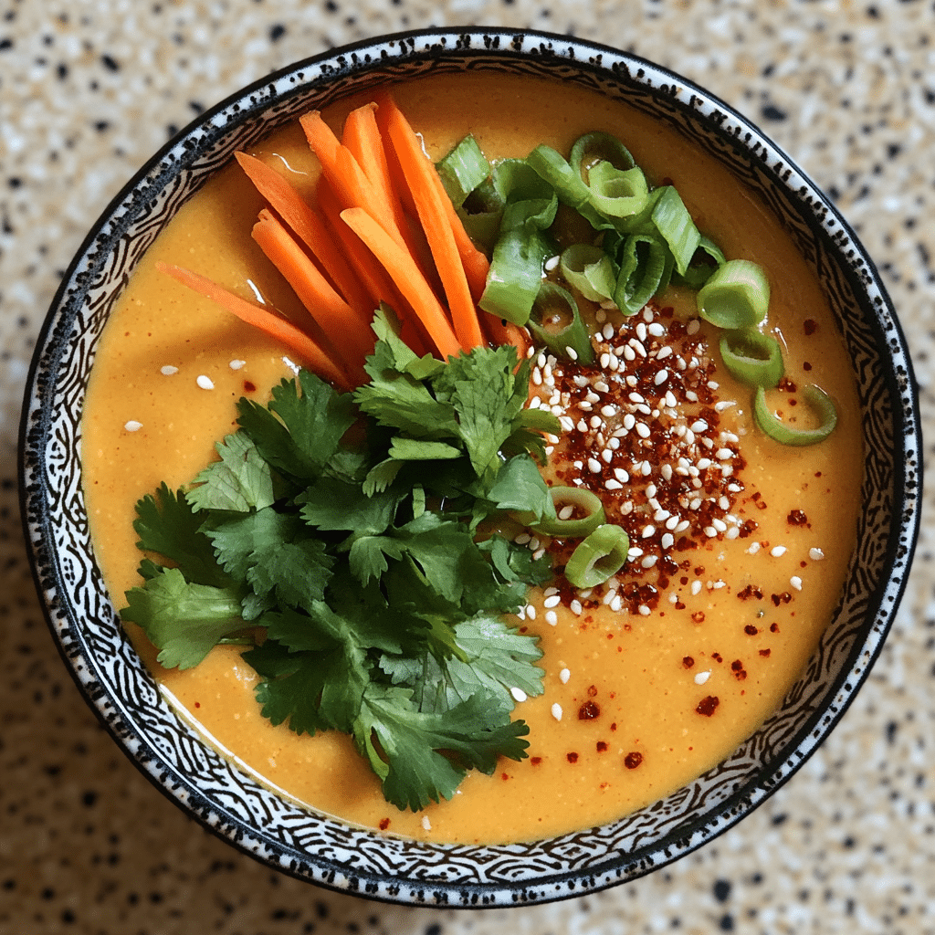Spiced Coconut Carrot Soup