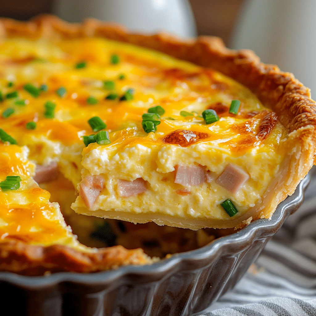 Ham and Cheese Quiche