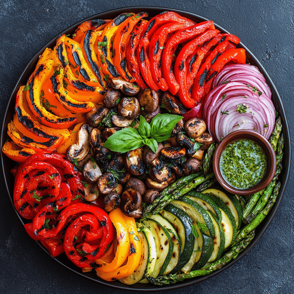Zesty Balsamic Marinated Grilled Vegetables