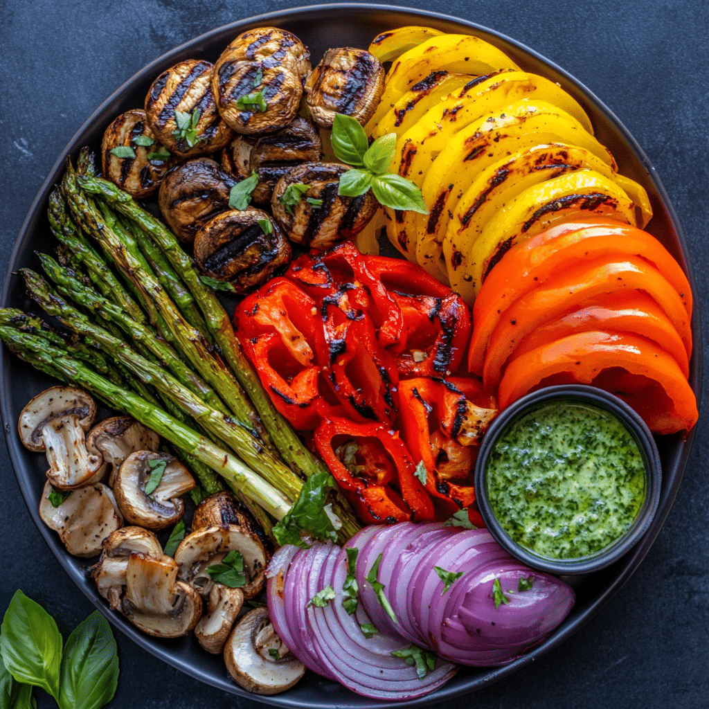 Zesty Balsamic Marinated Grilled Vegetables