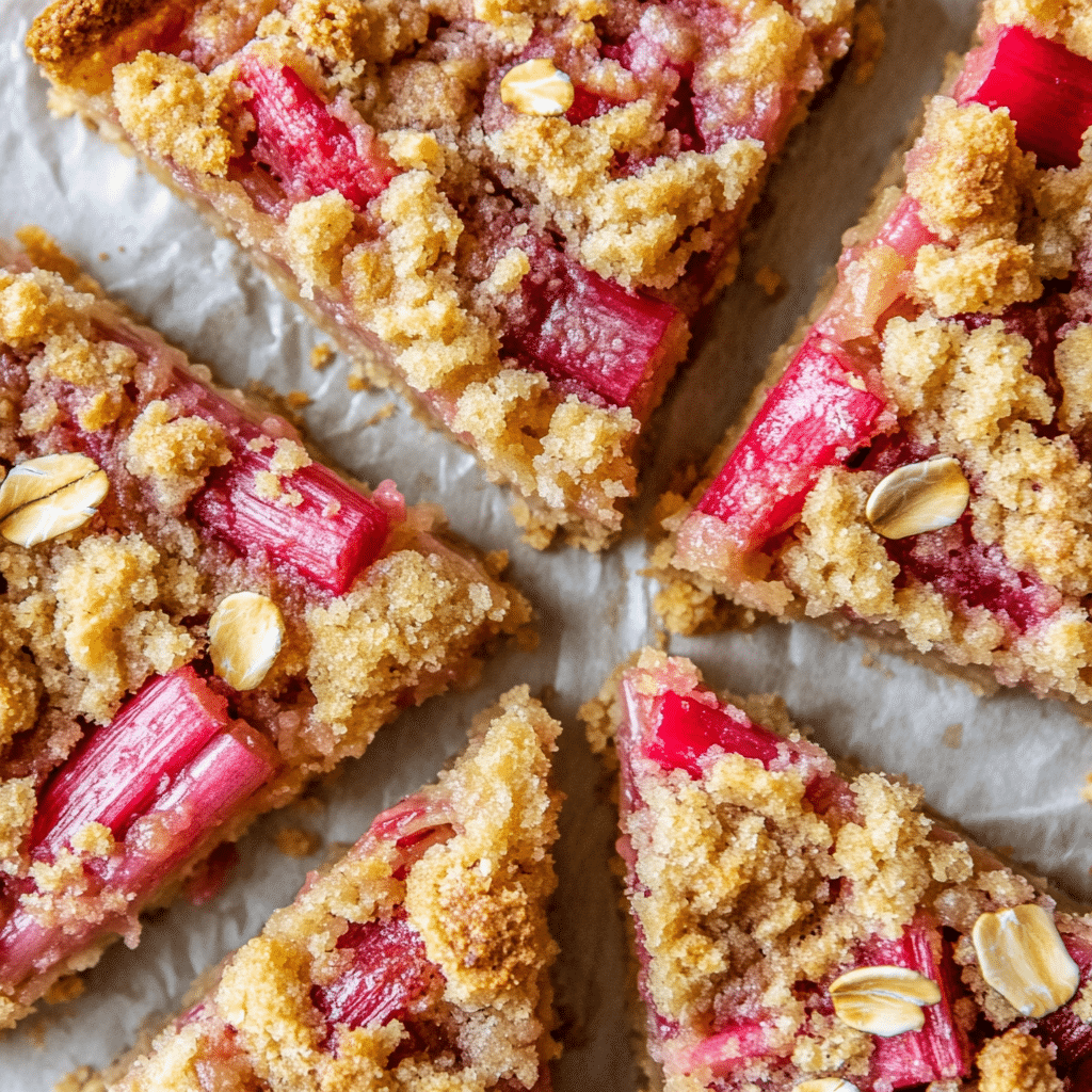 Rhubarb Crumble Tart