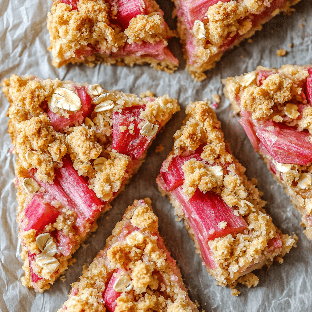 Rhubarb Crumble Tart