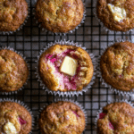 Healthy Rhubarb Apple Muffins