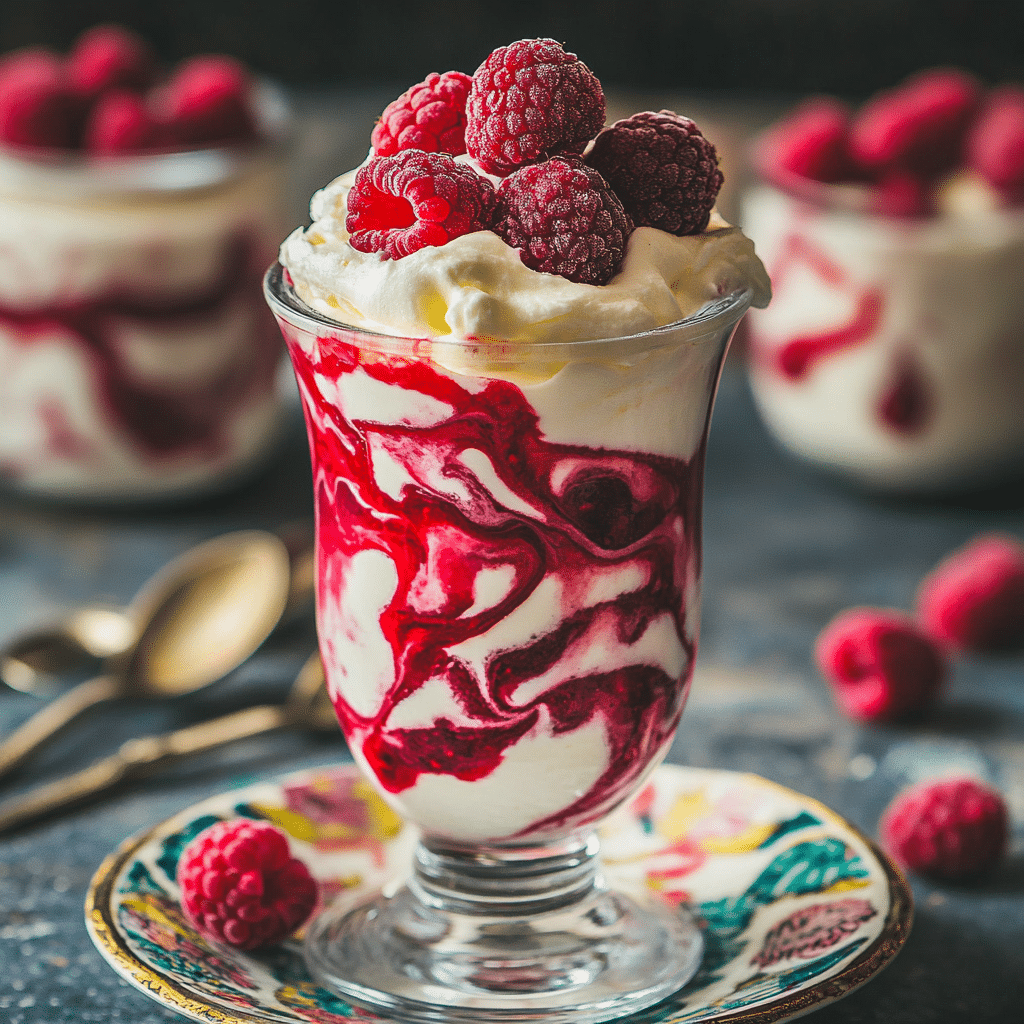 Raspberry Rhubarb Fool