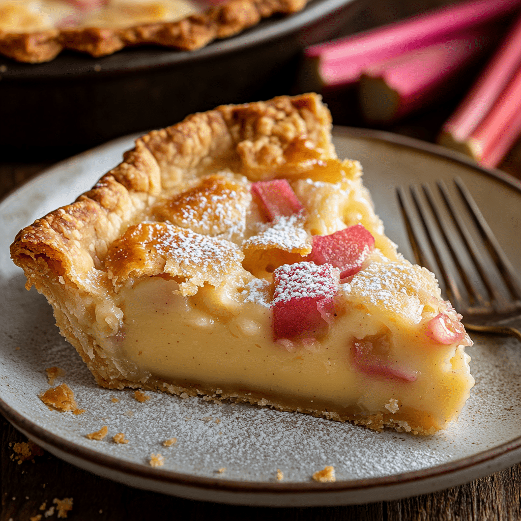 Rhubarb Custard Pie