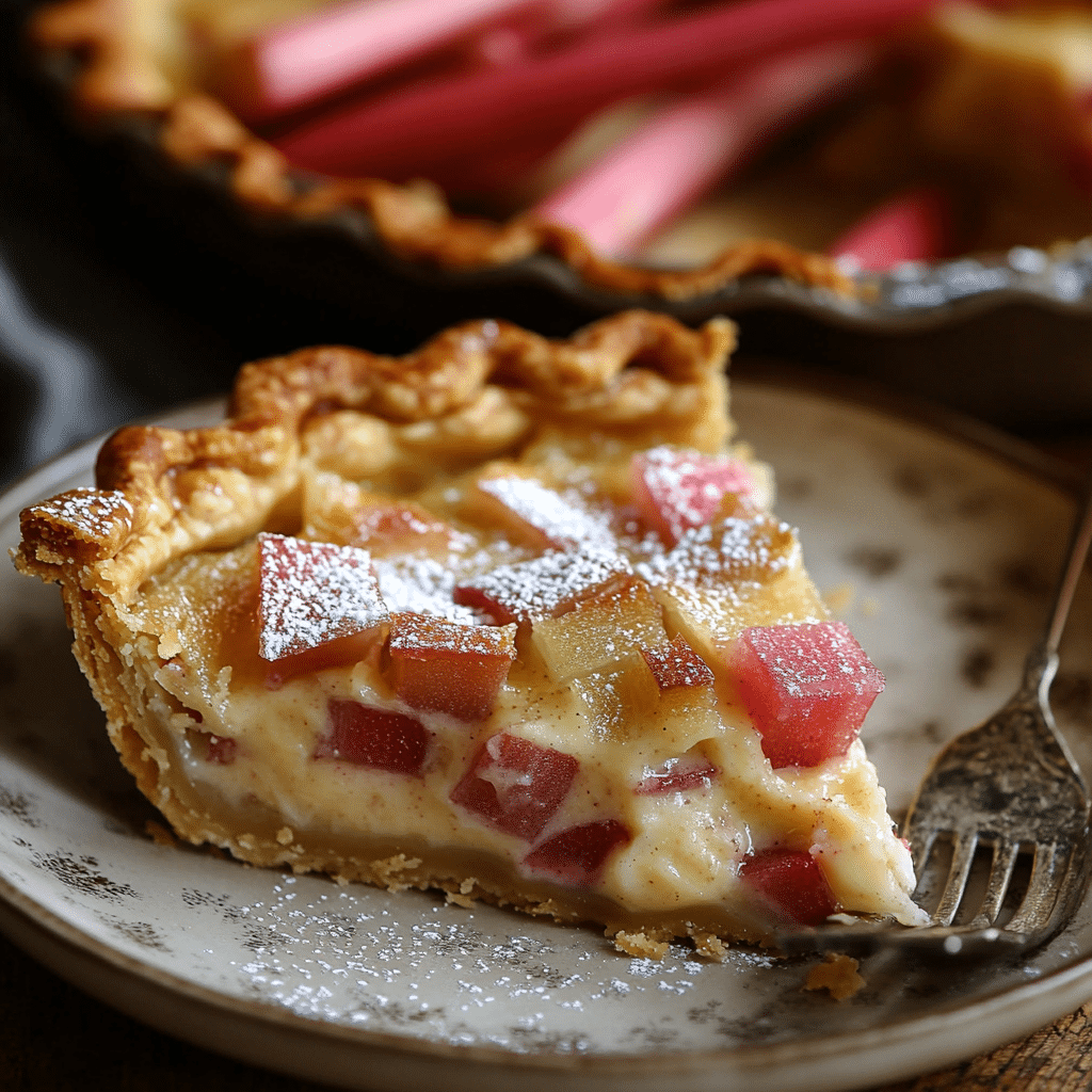 Rhubarb Custard Pie