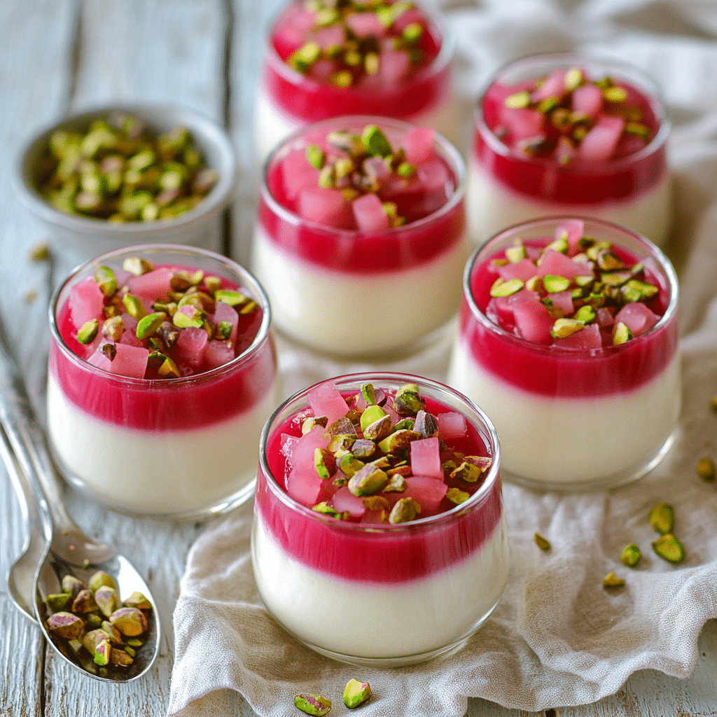 Rhubarb Panna Cotta