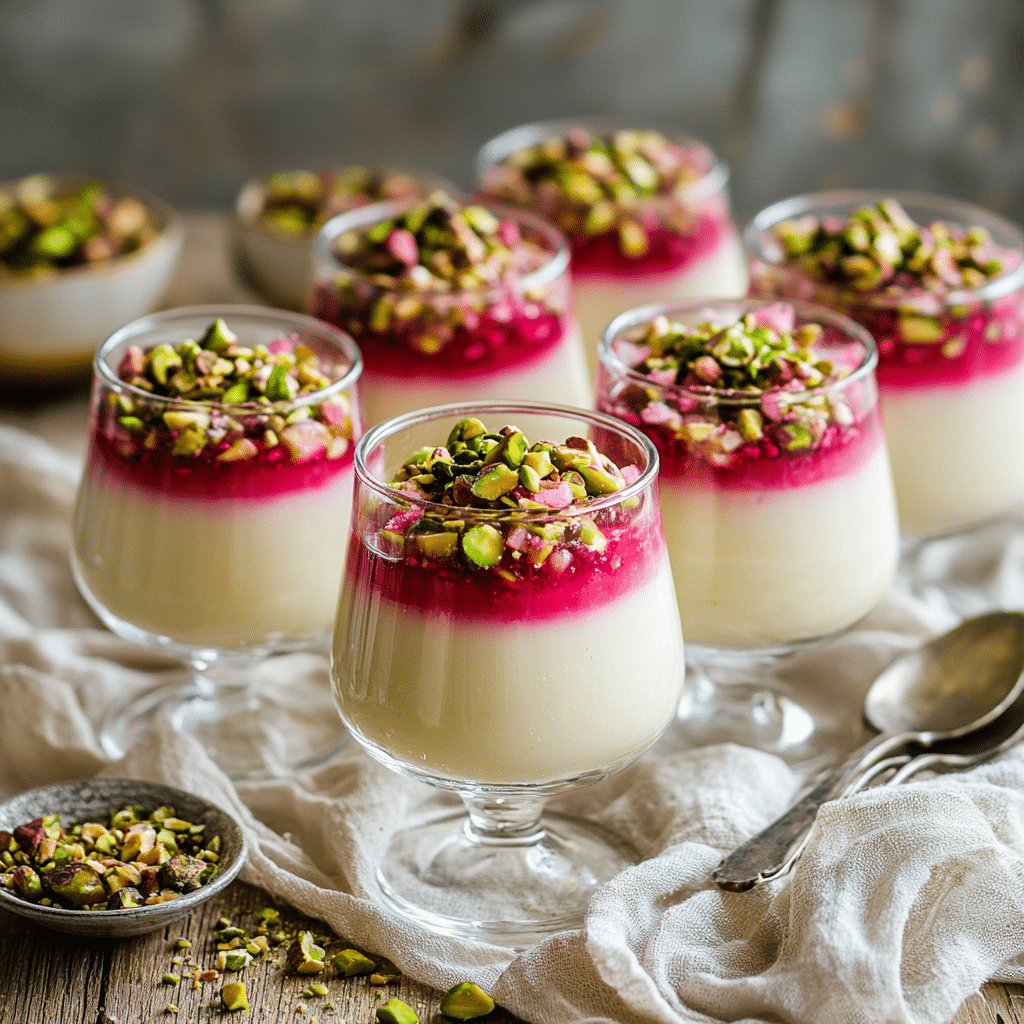Rhubarb Panna Cotta