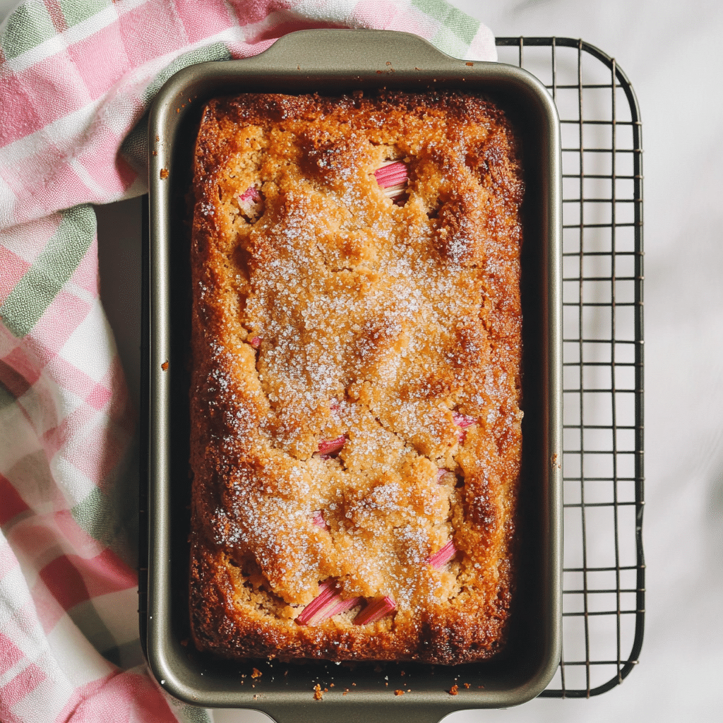 Rhubarb Honey Cupcakes