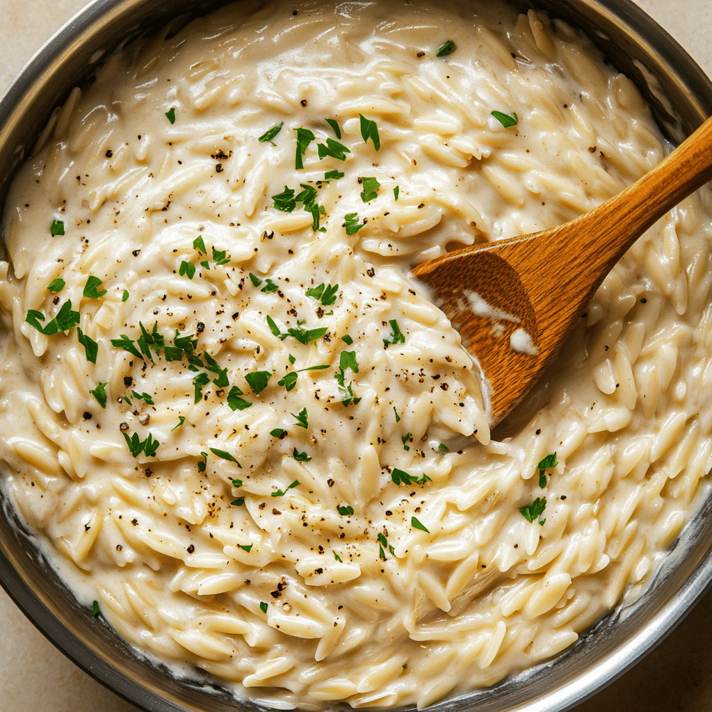 Garlic Parmesan Orzo