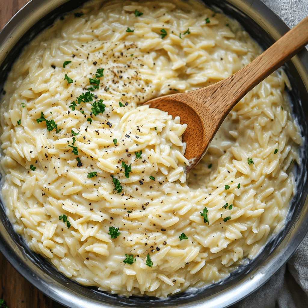 Garlic Parmesan Orzo