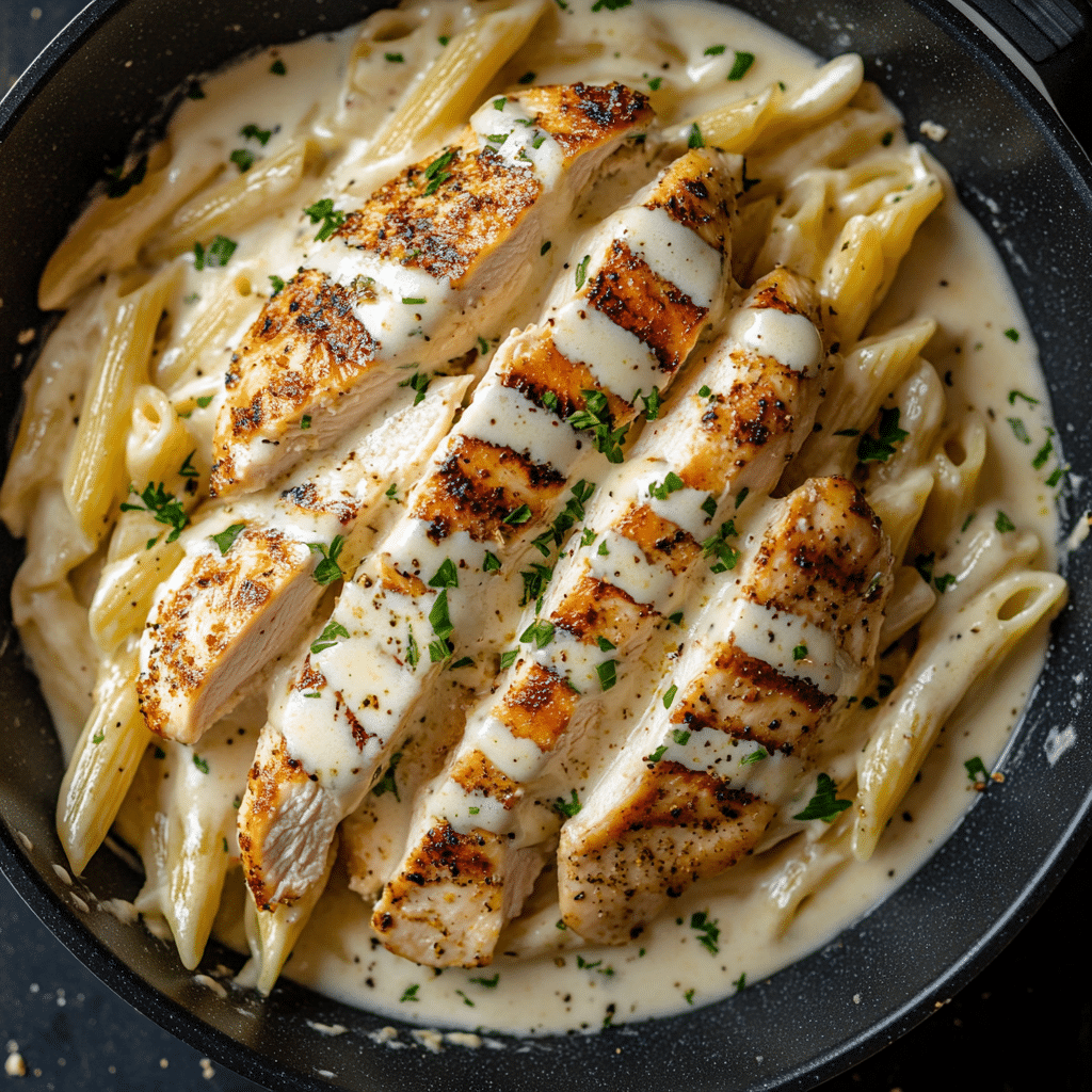 Garlic Parmesan Chicken Pasta