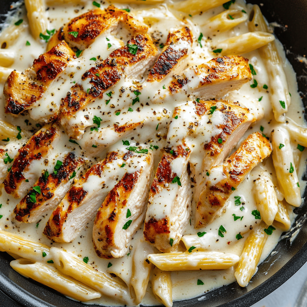 Garlic Parmesan Chicken Pasta