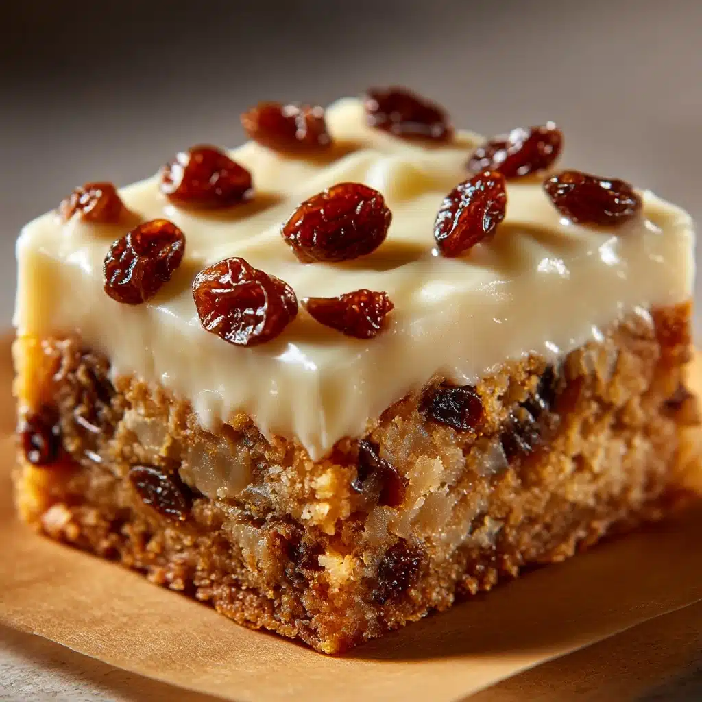 Oatmeal Raisin Cookie Bars Recipe - Recipe Image