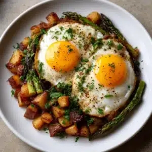 Asparagus & Eggs Breakfast Skillet Recipe