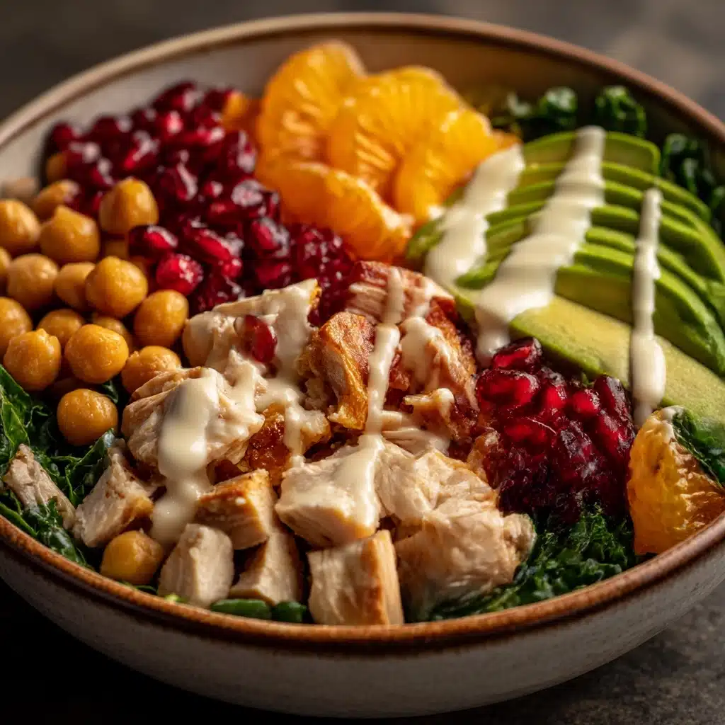 Winter Spa Salad with Lemon Chicken Recipe - Recipe Image