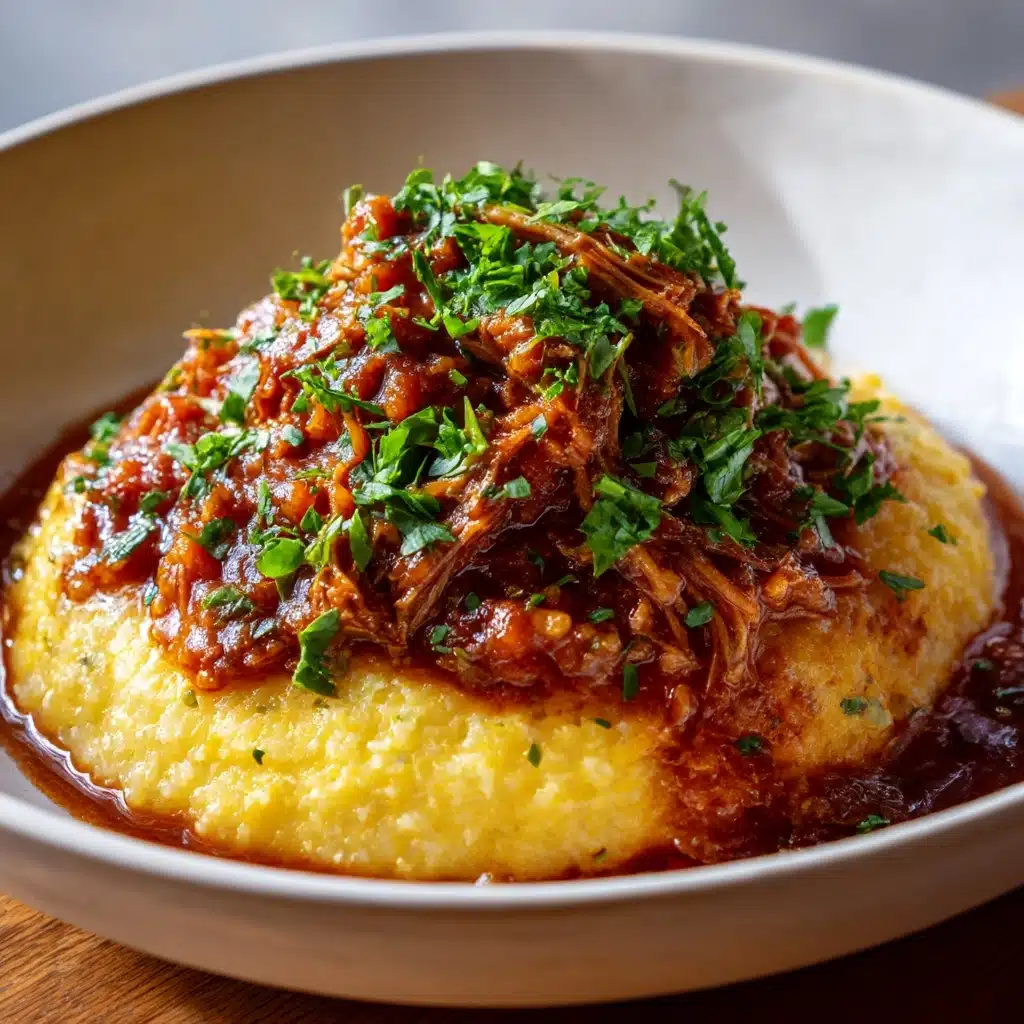 Crockpot Braised Beef Ragu with Polenta Recipe - Recipe Image