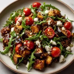 Lentil and Roasted Eggplant Salad Recipe