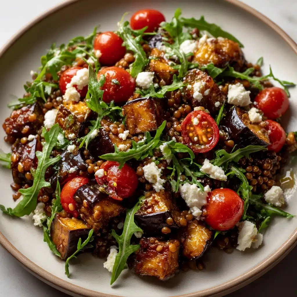 Lentil and Roasted Eggplant Salad Recipe