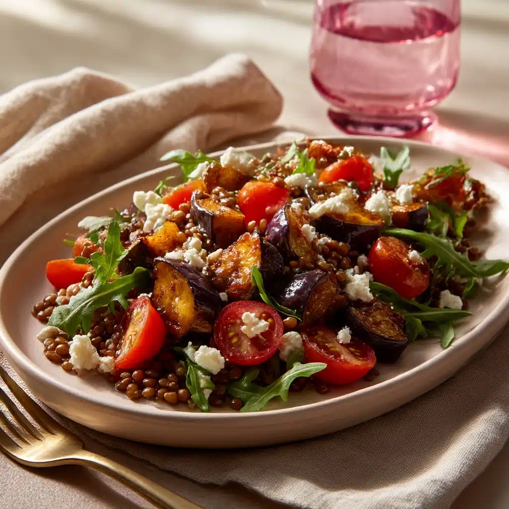 Lentil and Roasted Eggplant Salad Recipe - Recipe Image