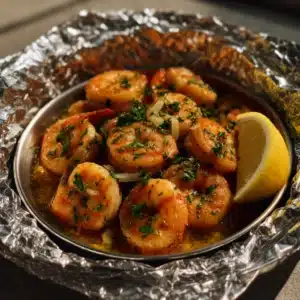 Shrimp Scampi Foil Packets Recipe