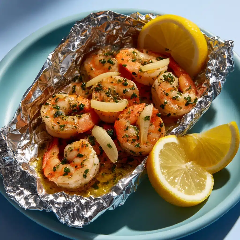 Shrimp Scampi Foil Packets Recipe - Recipe Image