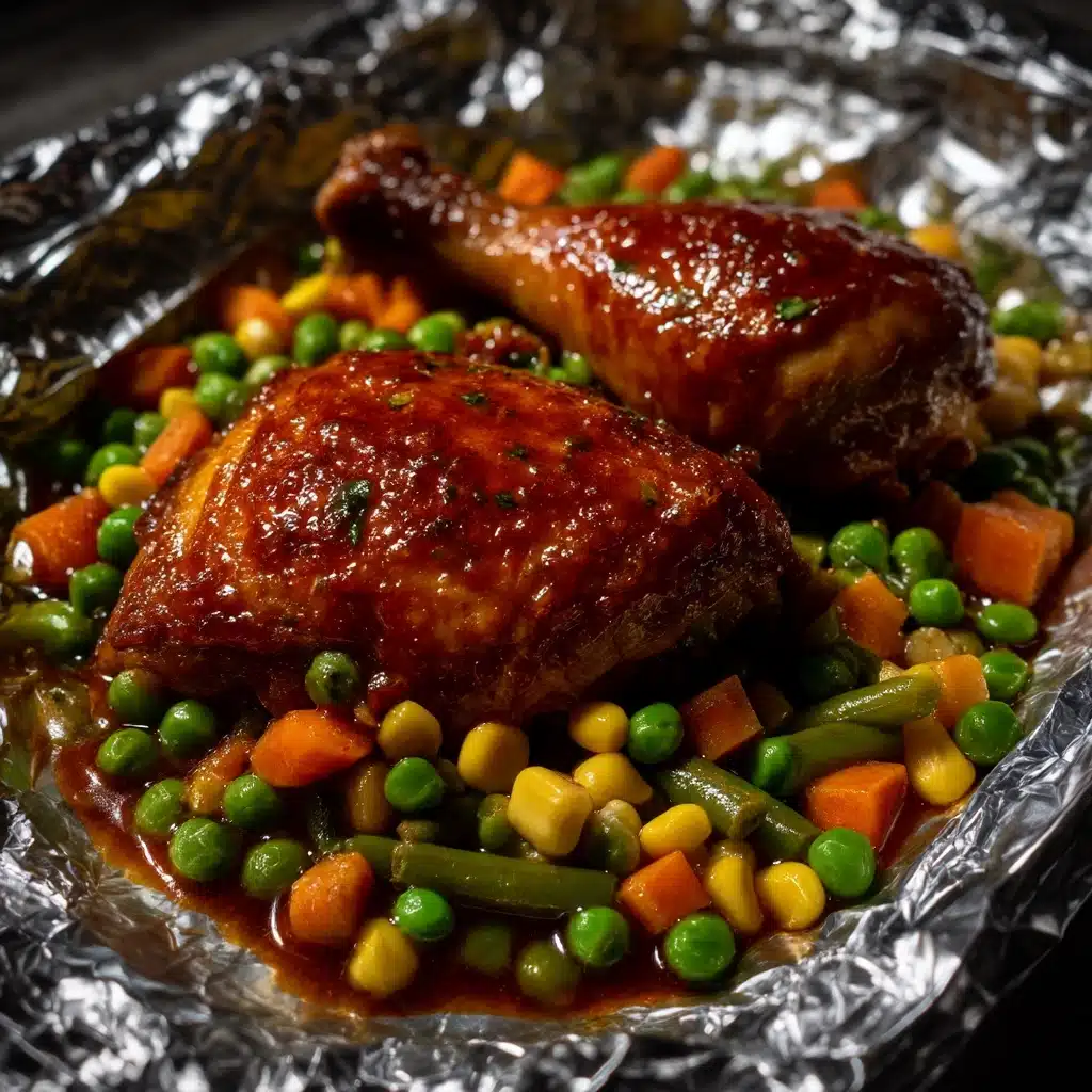 BBQ Chicken Foil Packets Recipe - Recipe Image
