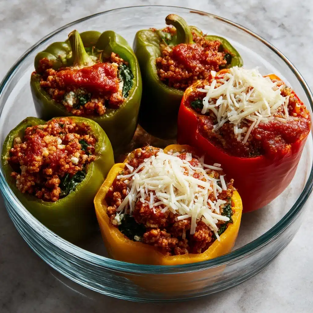 Lasagna Stuffed Peppers Recipe - Recipe Image