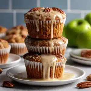 Maple Drizzled Apple Muffins Recipe