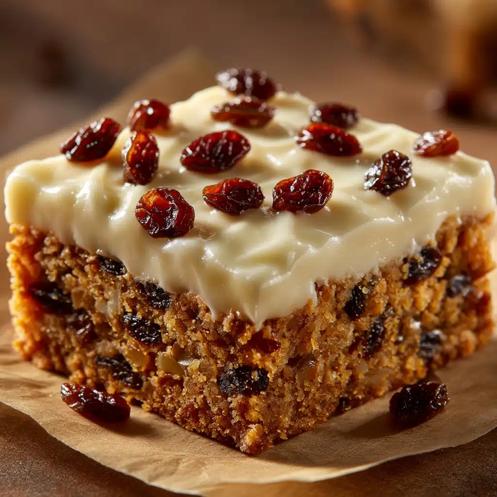 Oatmeal Raisin Cookie Bars Recipe - Recipe Image