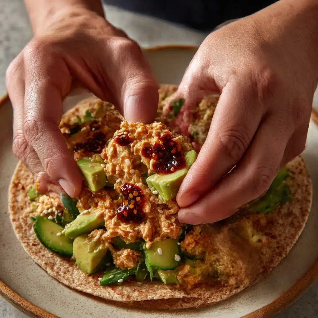 Kimchi Tuna Salad Wrap Recipe - Recipe Image