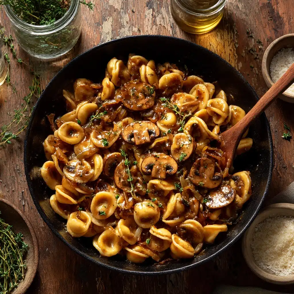One Pot French Onion Pasta Recipe - Recipe Image