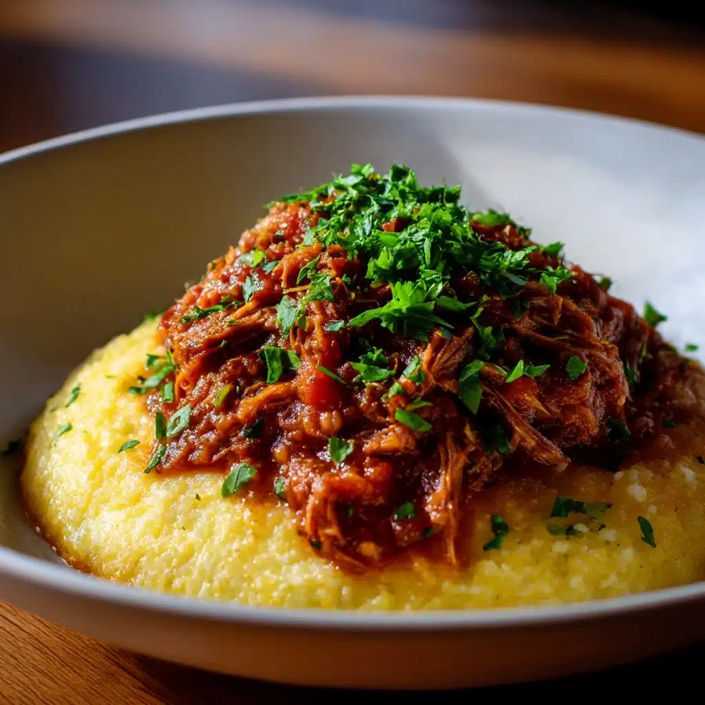 Crockpot Braised Beef Ragu with Polenta Recipe - Recipe Image