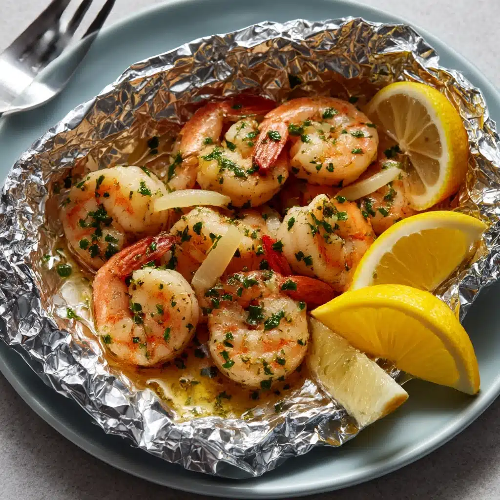 Shrimp Scampi Foil Packets Recipe - Recipe Image